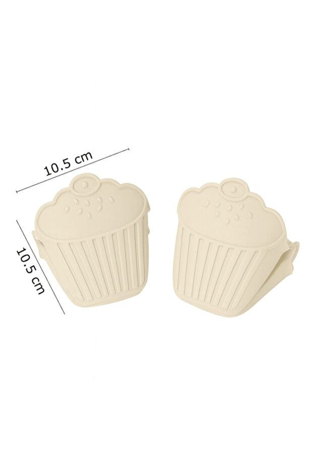 Silikon 2 adet fırın eldiveni ısı yalıtımlı mikrodalga, fırın, tencere, tepsi tutmaç - 2