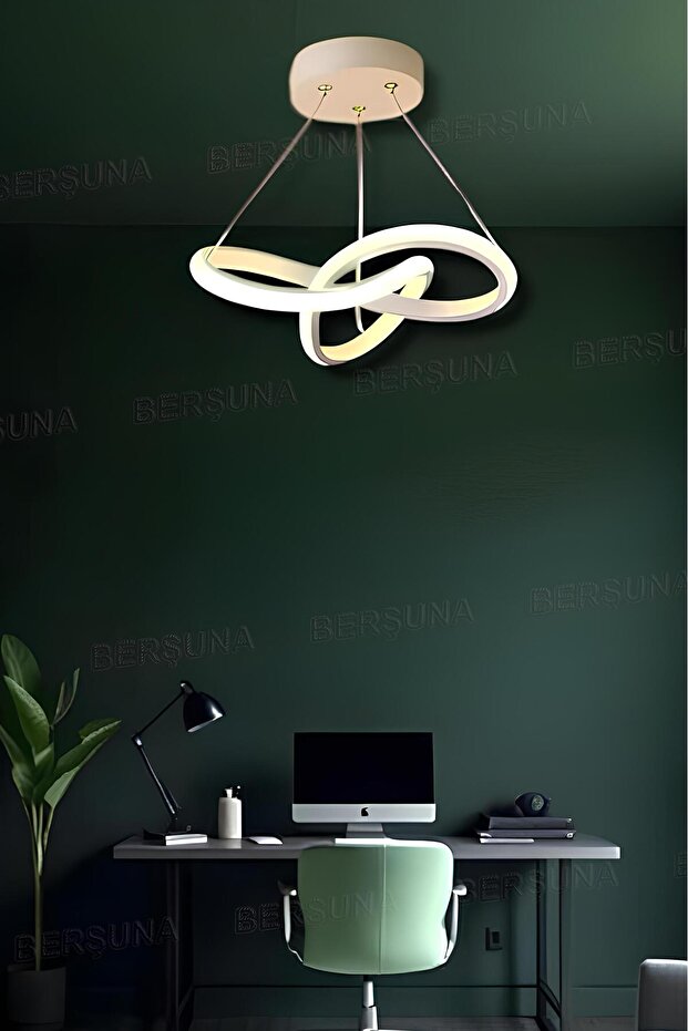 Quina White Tek Renk Modern Sarkıt Led Avize - 1