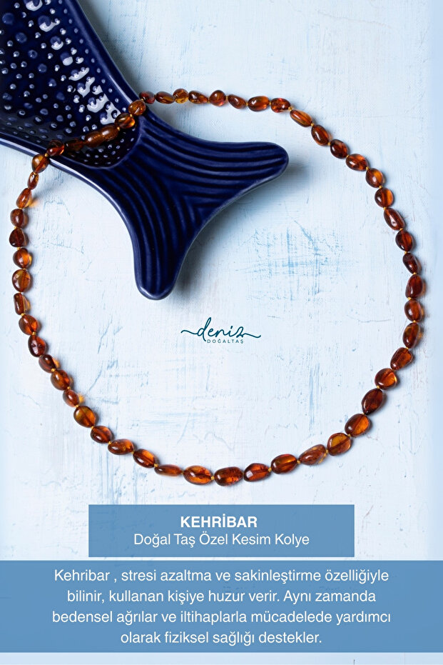Certified Amber Natural Stone Necklace