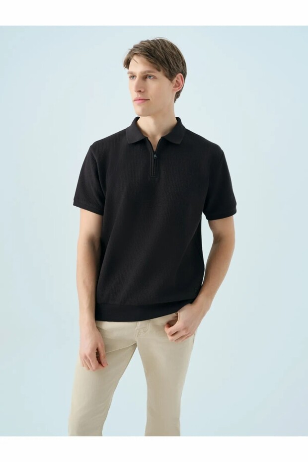 Men's Black Lf 2038332 Off White m Ptk Polo T-Shirt Lf2038332-Black
