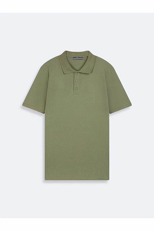 Polo Neck Short Sleeve Regular Green T-Shirt