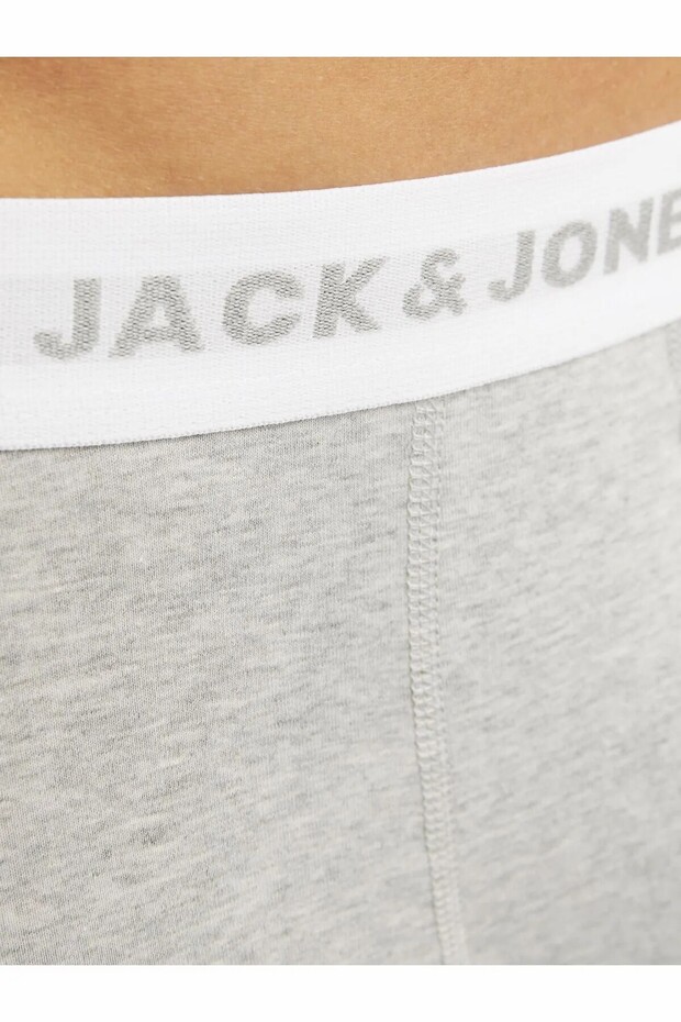 Erkek Gri Jacbasic Trunks 7 Pack Noos Boxer 12165587-Lightgrey - 7