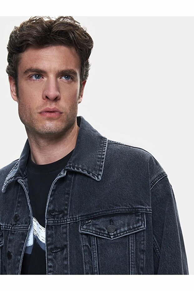 Andreas Oversıze Jean Ceket - 4