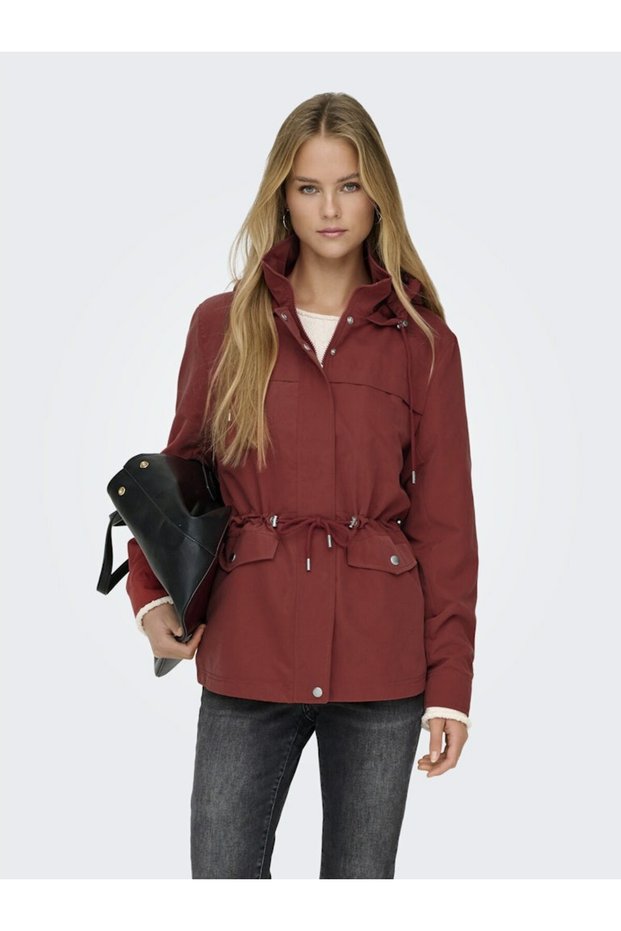 Women's Red Onlstarline Spring Jacket Otw Cc Coat 15218612-Bossanova