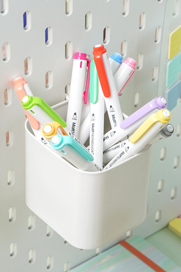 12 Renk Çift Uçlu Fosforlu Kalem Seti – Highlighter + Fineliner | Pastel Renkler Dual - 3