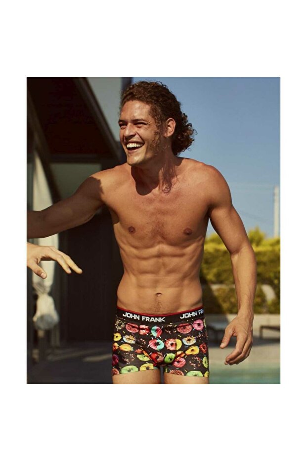 Erkek Donuts Desenli Boxer - 1