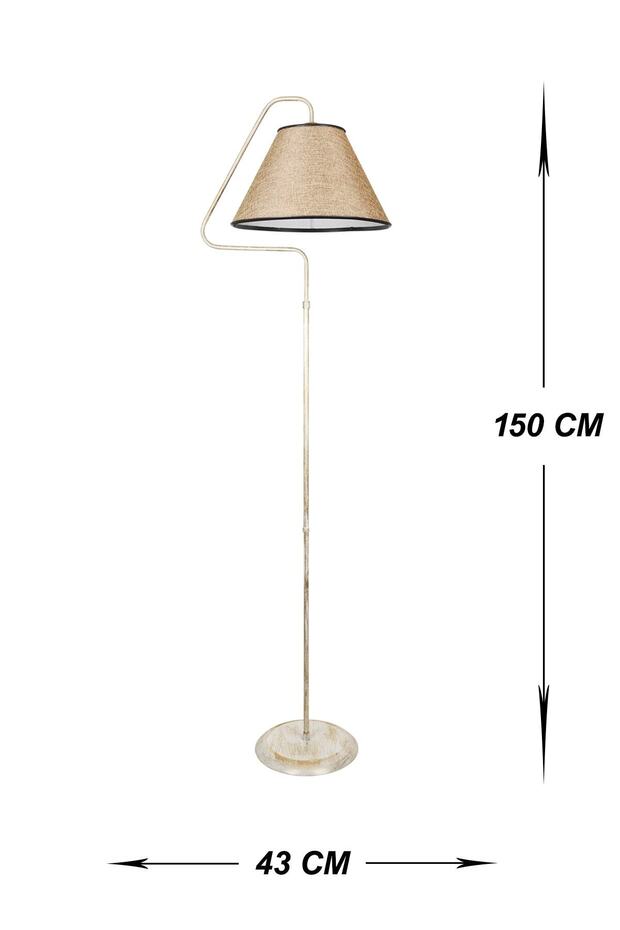 Güven Avize Lambader Coude Krem Sarı Patine K.rengi - 6
