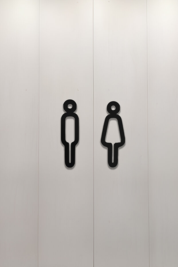 WC Tabelası, Tuvalet Levhası, Kadın Erkek Tabela - 5