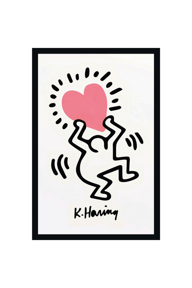 Keith Haring – Love, Affection, Unity and Hope Themed Pop Art Gift Card & Postcard | 10X15Cm