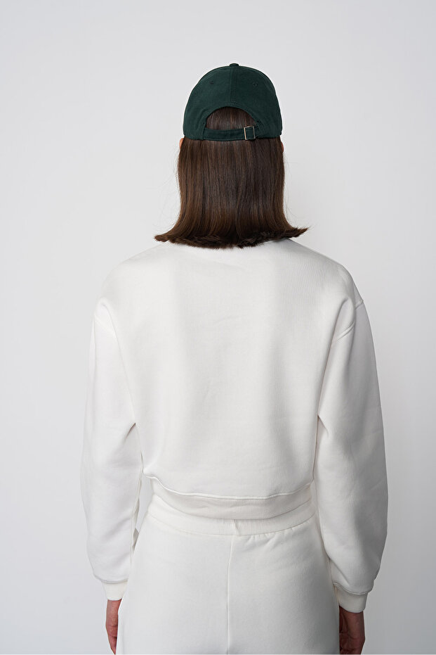 Basic Crop Sweatshirt - 4