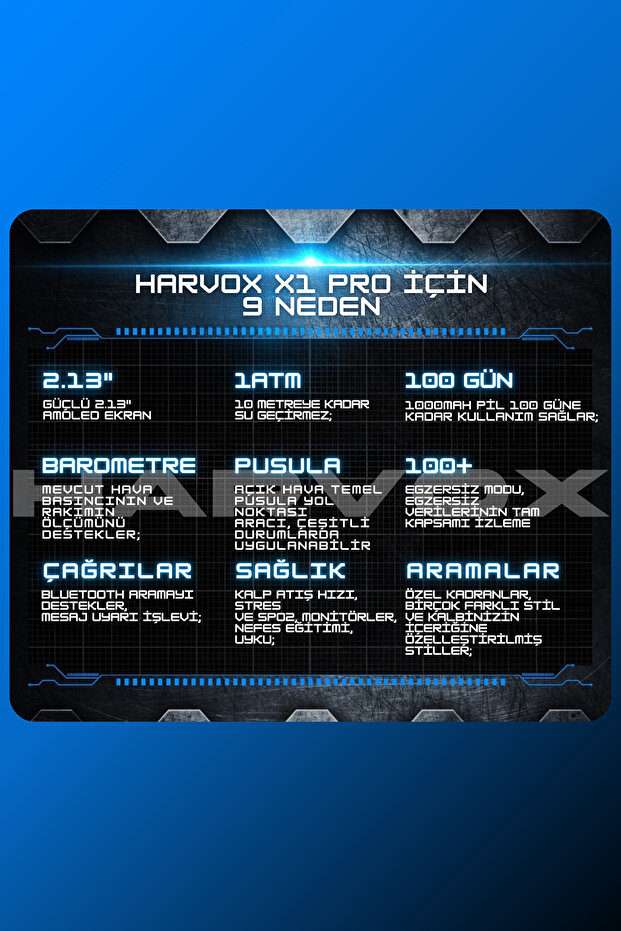 Watch X1 Pro Akıllı Saat Iphone Ve Android Tüm Telefonlara Uyumlu - 7