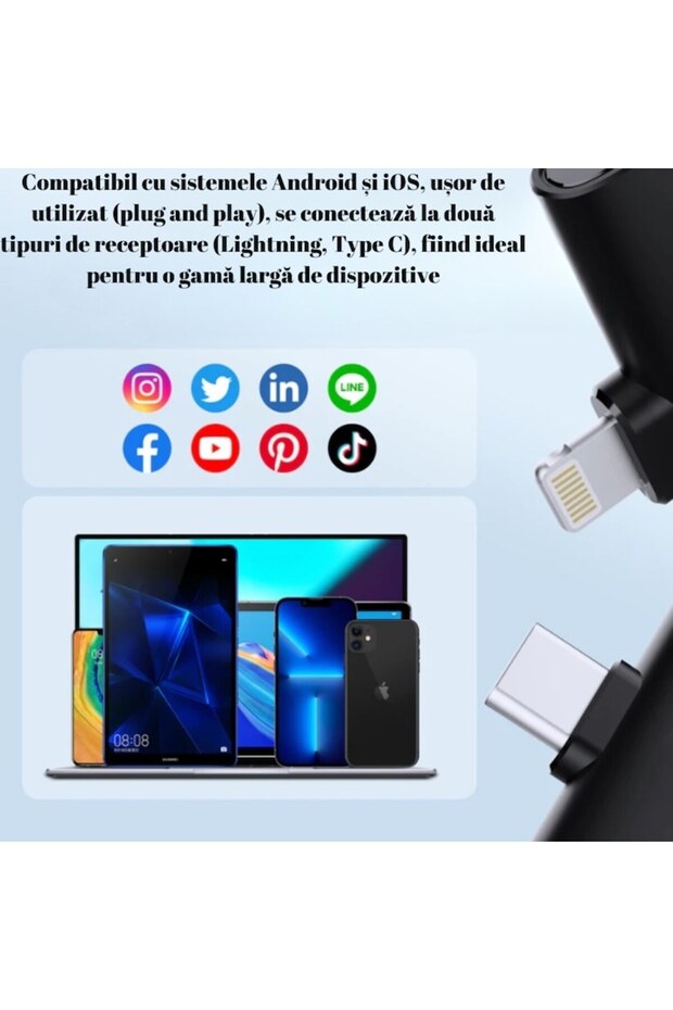 M31 Wireless Lavalier Microphone, Omnidirectional, DSP, 30 Hours of Battery Life, iOS/Android/Camera - 7