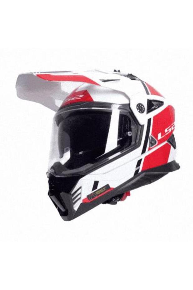 PIONEER 2 HILL BEYAZ-KIRMIZI KASK - 5