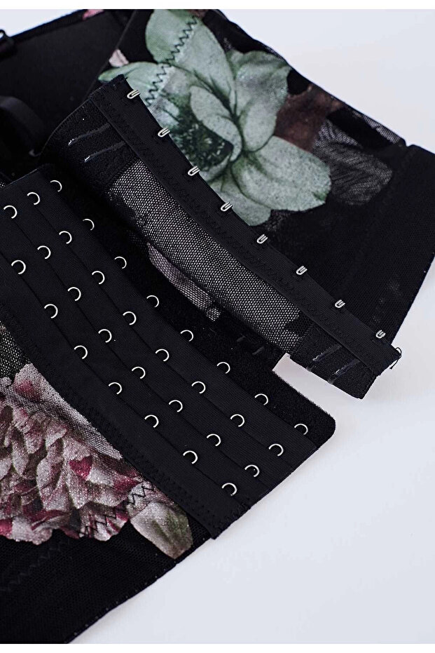 Çiçek Desen Büstiyer - 5