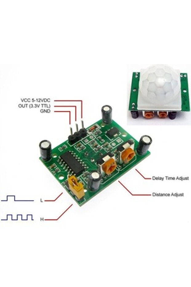 Pır Hareket Sensörü (HC-SR501) - 3
