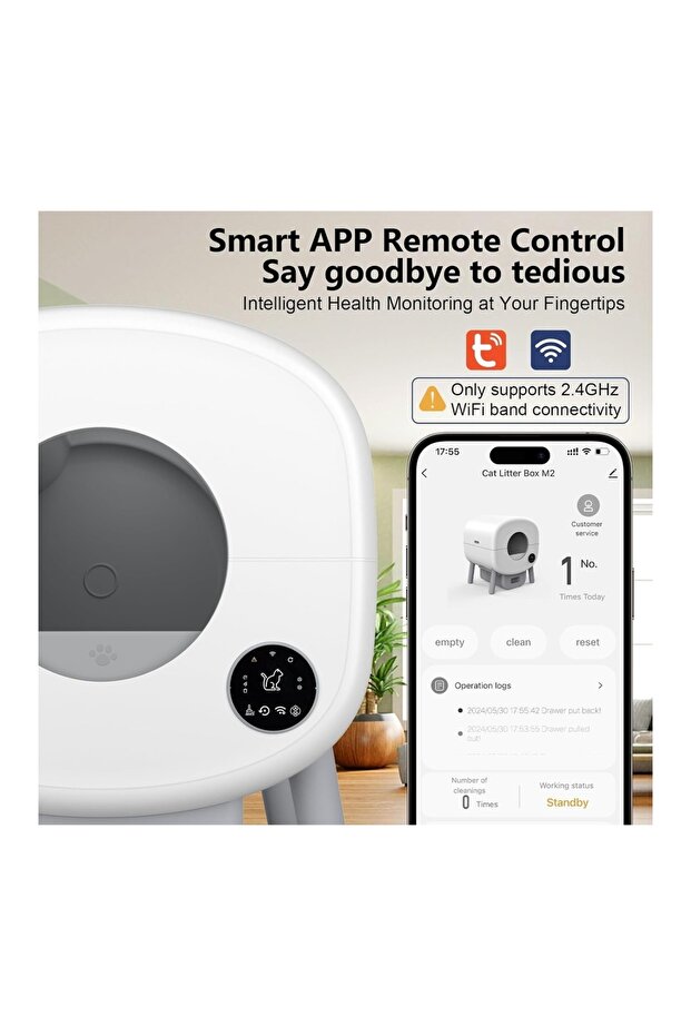 Automatic Cat Litter Box XL – Self Cleaning Smart Litter Box for Multiple Cats with App Control - 5