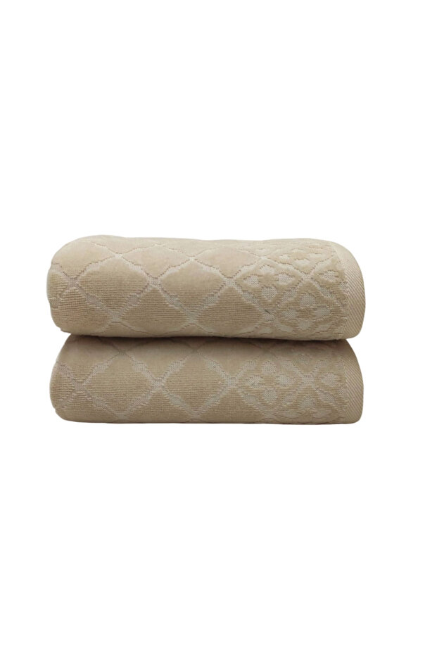 Tile Towel 2 Pieces - Beige
