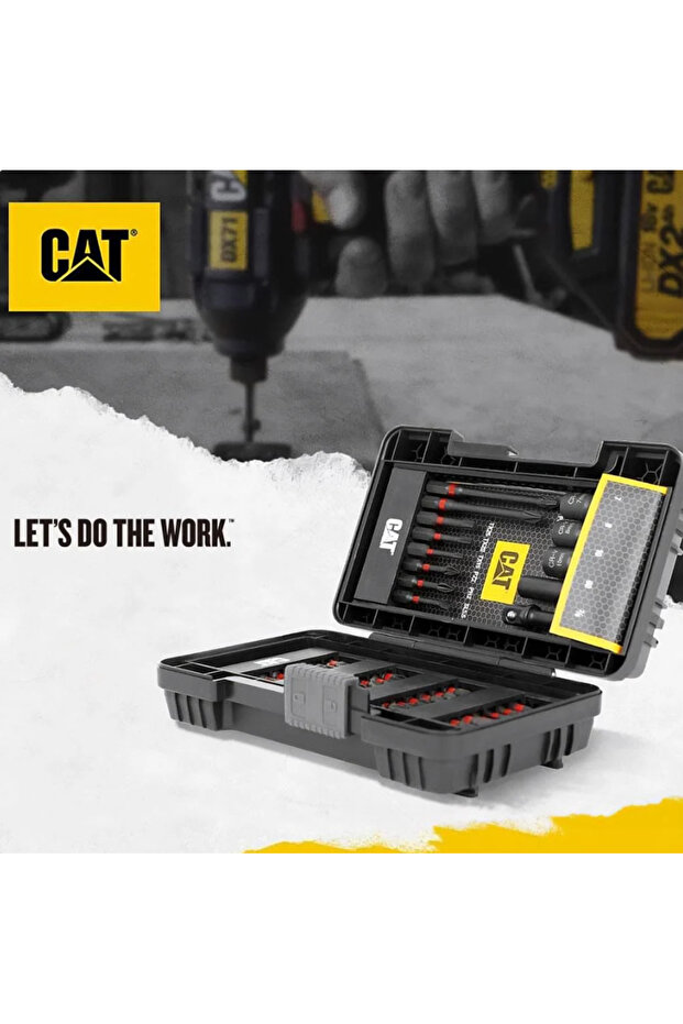 مجموعة رؤوس مفكات براغي متنوعة من CAT DA01902، 45 قطعة - 5