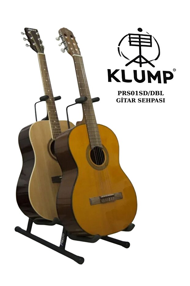 Çiftli Sap Dayamalı Gitar Standı - 1