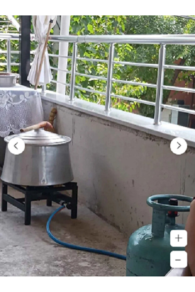 28x28 cm Sanayi Tipi Ocak Volkan Ocak Kare Ocak Büyük Aşcı Aşçı Ateş Lokanta Ocağı - 4