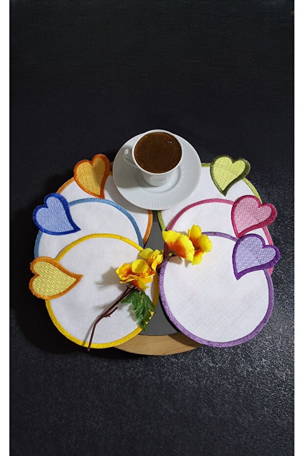 6-Piece Colorful Coffee So Presentation Cocktail Napkin