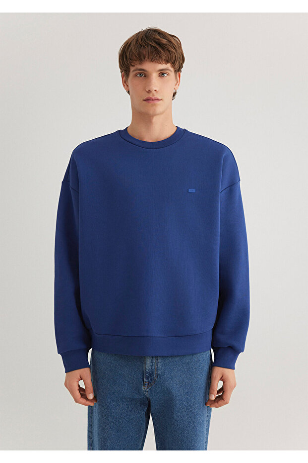 Bisiklet Yaka Basic Sweatshirt 0S10348-70722 - 4