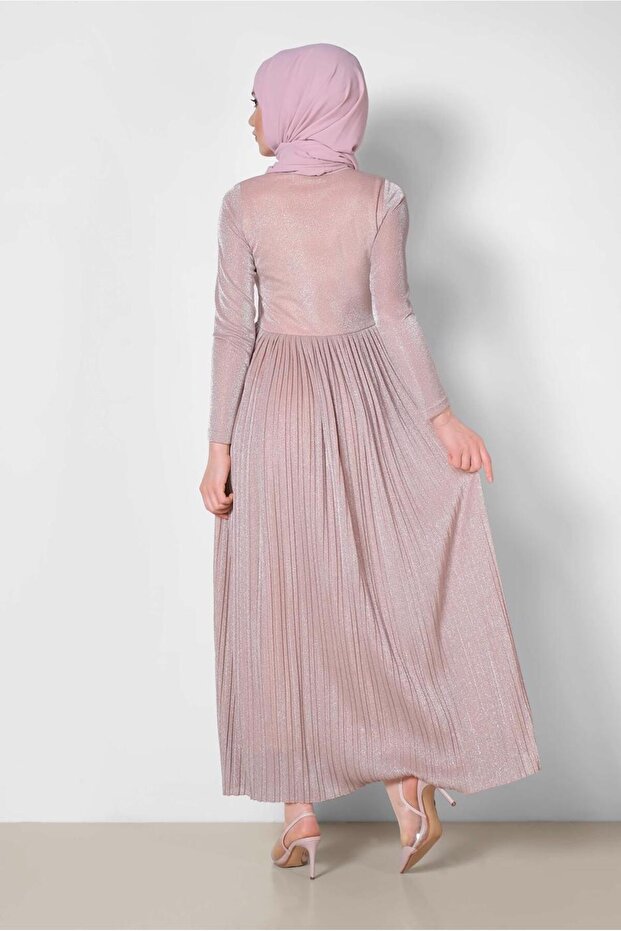 PİLİSELİ SİMLİ ELBİSE 4126 - 3