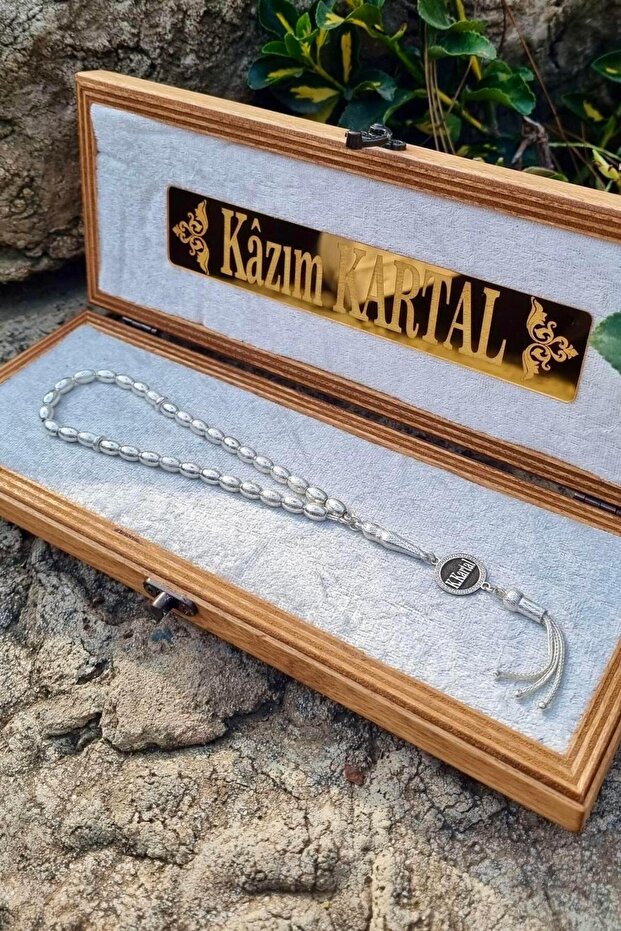 Sevdiklerinize Özel İsimli Gümüş Bilek Boy Basic Tesbih - 4