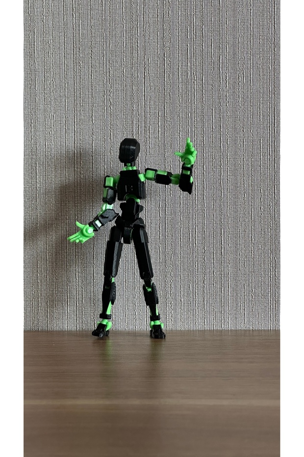 Lucky 13 Aksiyon Figürü Robot Oyuncak 13cm Siyah Yeşil - 5