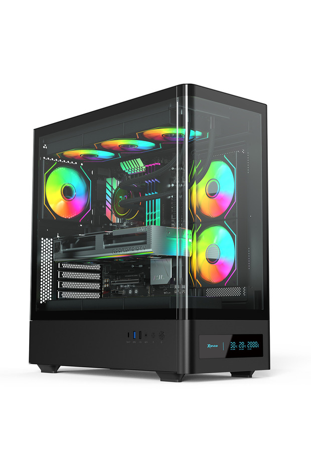 GHOST V938 6*120MM ARGB FAN ATX GAMING Case 750W 80+Bronze Type C*1+USB3.0*1+USB2.0*1 - 1