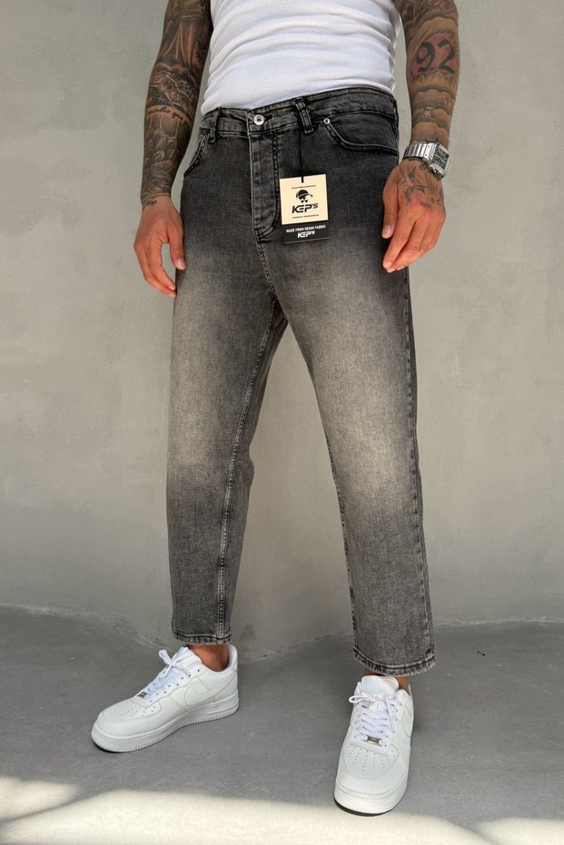 Men's Smoked Denim Fabric Lycra Boyfriend Fit Jean Jeans Trousers Ke-776