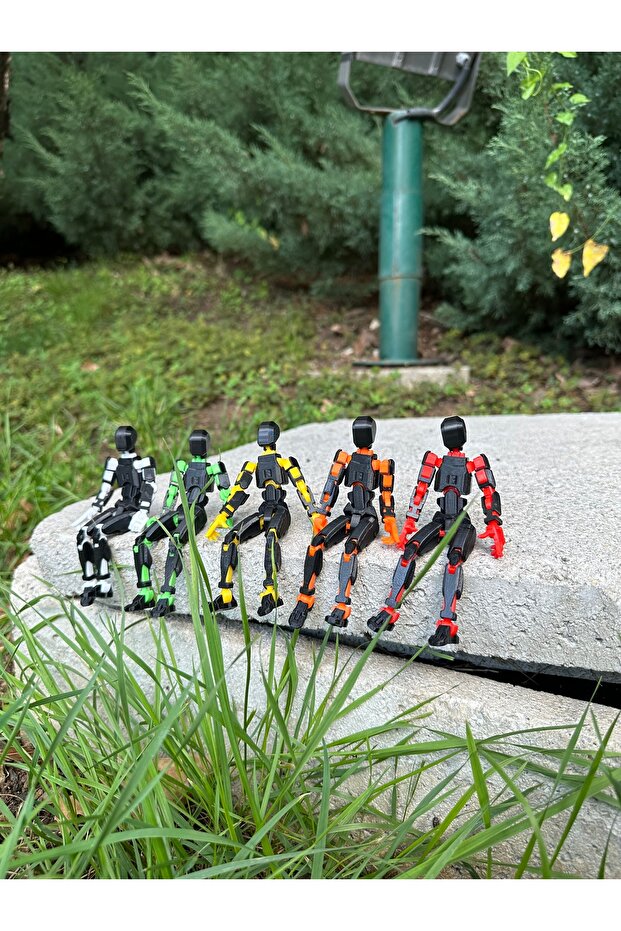 Lucky 13 Aksiyon Figürü Robot Oyuncak 13cm 5'li Set - 3