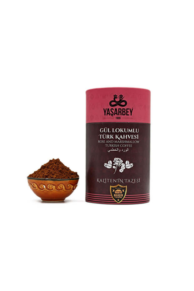 Mardin Special Rose Perfumed Turkish Coffee 400 Gr (Gift Box)