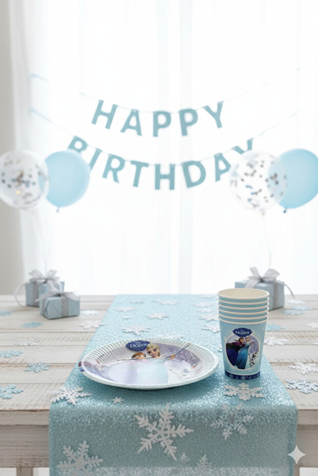 Frozen Ice Elsa Anna Tabak Bardak Set 8 Adet - 3