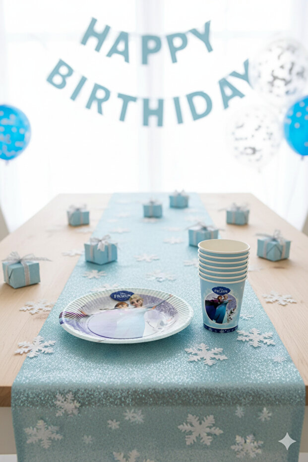 Frozen Ice Elsa Anna Tabak Bardak Set 8 Adet - 4