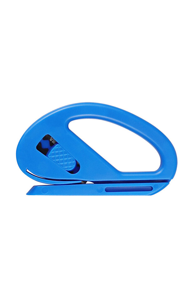 Blue 1pcs Easy-Glide Wrapping Paper Cutter with Safe Razor Blade, Perfect for Gift Wrap, Crafts & Of