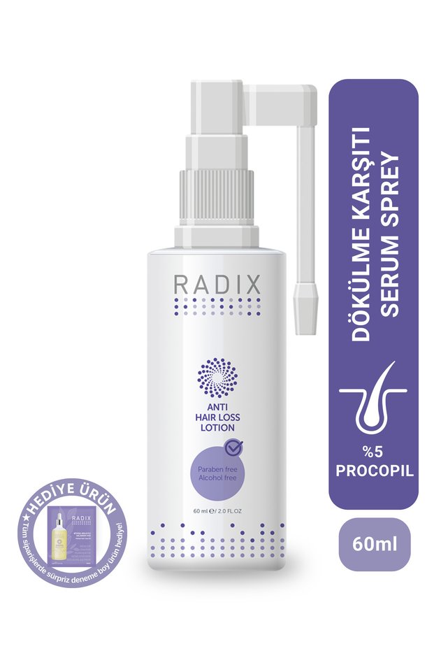Spray Anti-Chute Radix - 2 Flacons De 60ml - À Base De Plantes - Sans Alcool - Neuf
