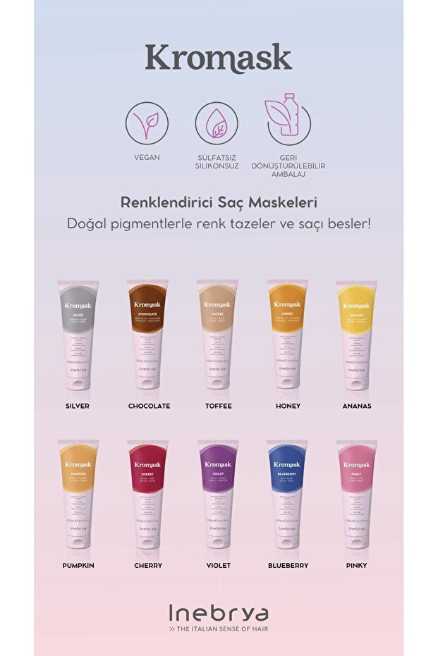 Kromask Chocolate Maske 250 ml | Çikolata Kahve Saçlara Derin Renk ve Parlaklık - 6