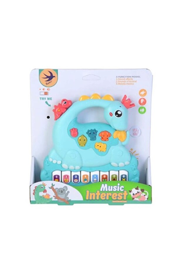 Küçük Dinozor Elektronik Piyano - 3