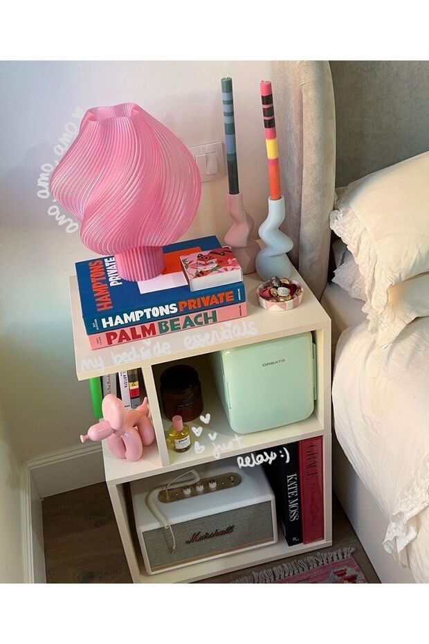 Modern Pembe Abajur - 4