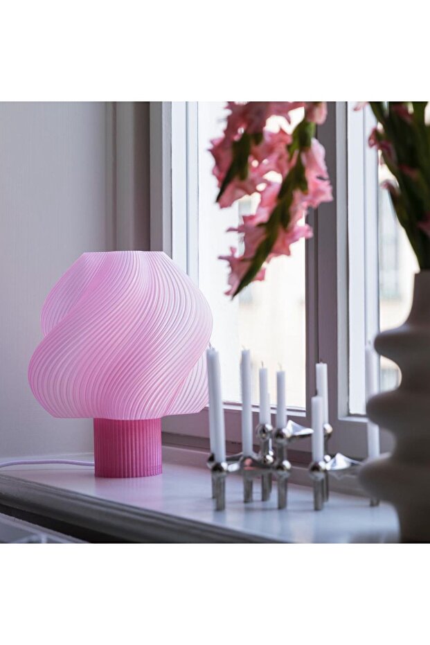 Modern Pembe Abajur - 3