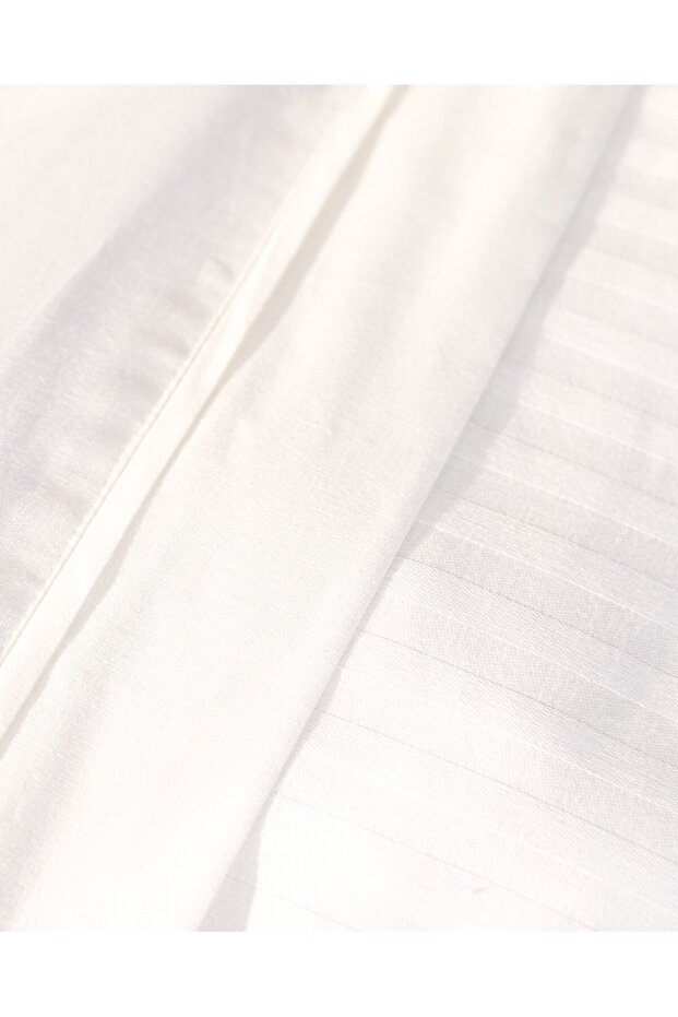 Adrien Einzelbettbezug-Set mit Streifen - Ecru - 6