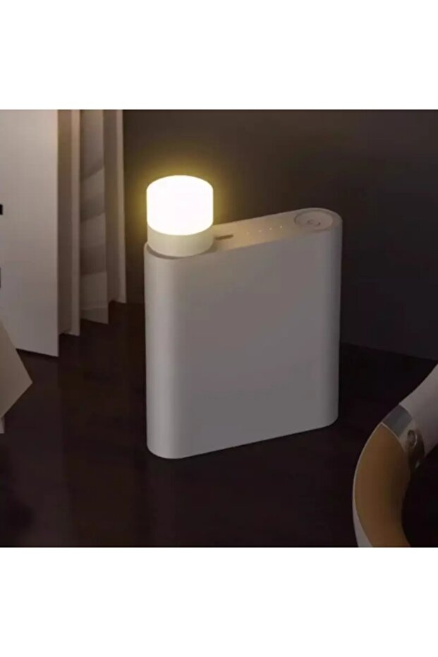 TAŞINABİLİR MİNİ USB LED SARI GÜN IŞIĞI TASARRUFLU USB KİTAP OKUMA GECE LAMBASI-MASA LAMBASI - 4