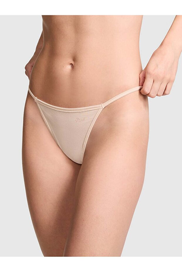 Pamuklu V-String Külot - 1