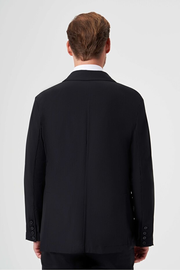 سترة رجالية سوداء - 2