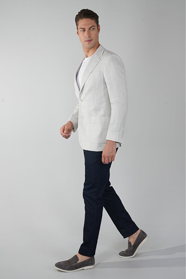 Regular Fit Torba Cep Taş Ceket - 5