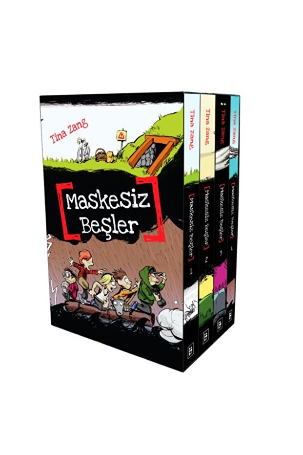 Maskesiz Beşler Serisi - Kutulu Set (4 Kitap)-Korunaklı Poşetle - 1
