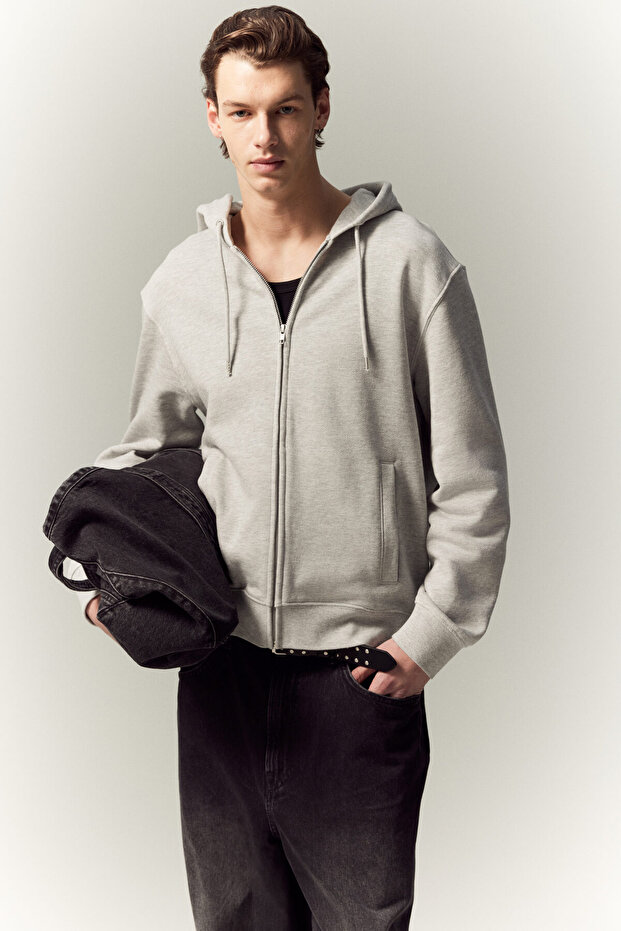 Regular Fit Kapüşonlu ve Fermuarlı Üst - 2