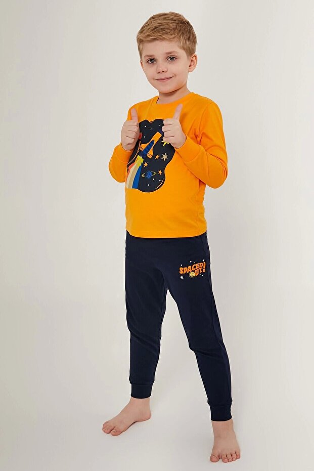 Boy double set - apricot - 2