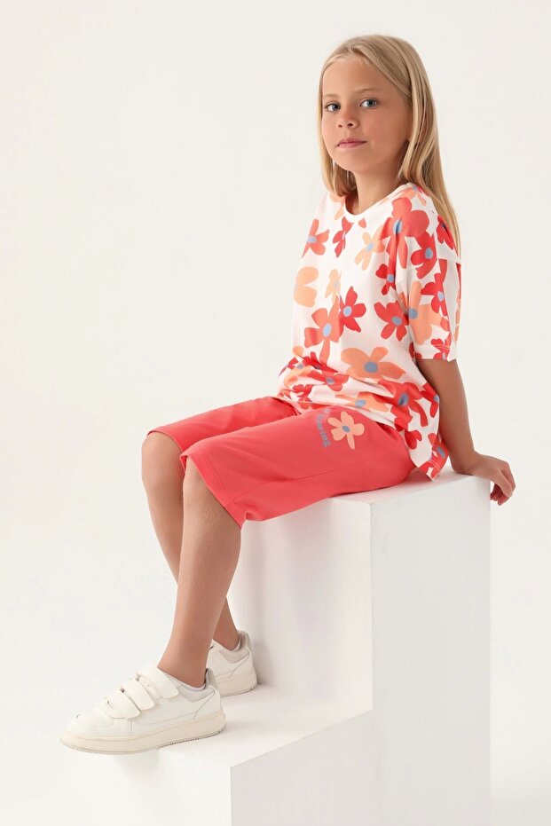 DEVOJČIČKI KAPRI SET - KREMA - 6